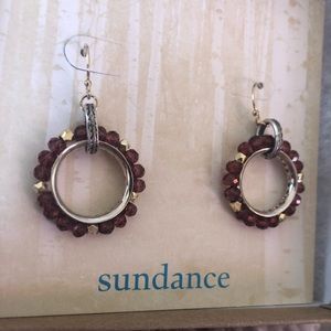 Sundance Garnet Berry Wreath Earrings